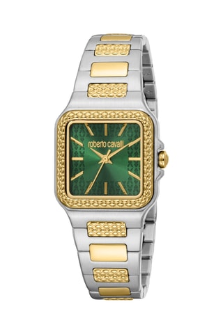 Montre à quartz en acier - Argenté et doré