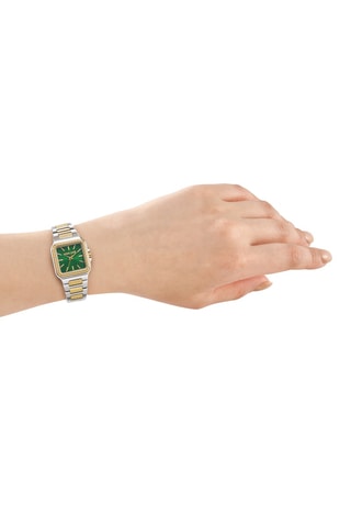 Montre à quartz en acier - Argenté et doré