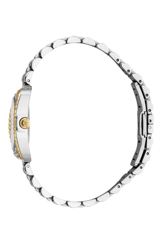 Montre à quartz en acier - Argenté et doré