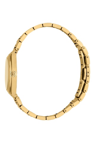 Montre à quartz en acier - Doré