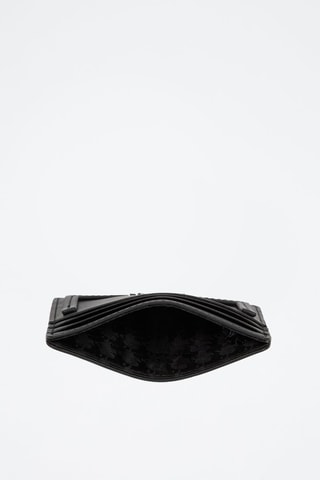 Porte-cartes en cuir - Noir
