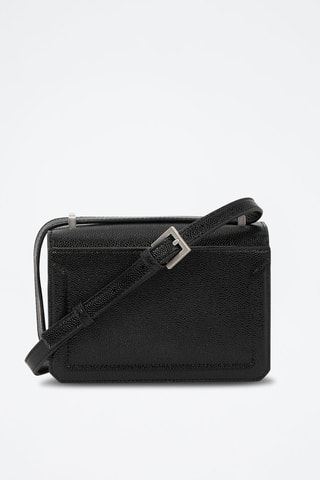 Sac bandoulière en cuir - Noir