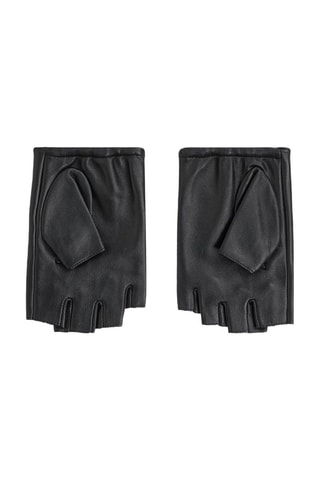 Mitaines en cuir de chèvre - Noir