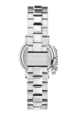 Montre à quartz en acier - Argenté et noir