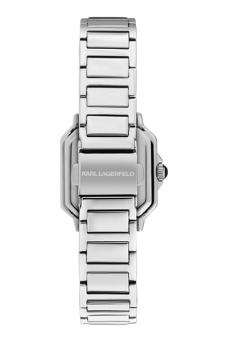 Montre à quartz en acier - Argenté et noir