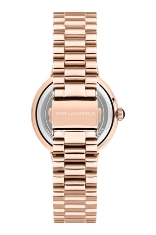 Montre à quartz en acier - Doré rose