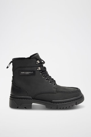 Bottines en cuir - Noir