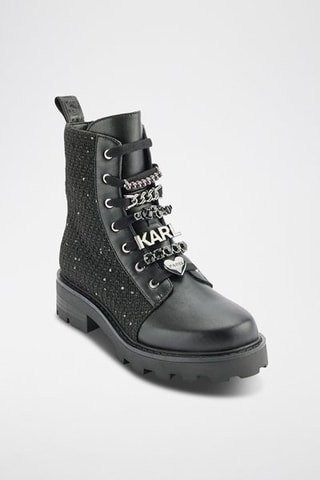 Bottines en cuir - Noir