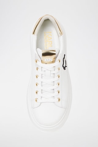 Baskets en cuir - Blanc et doré