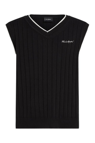 Pull sans manches - Noir