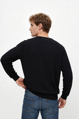 Pull en laine - Bleu marine