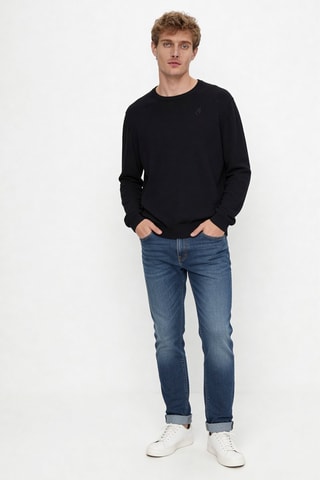 Pull en laine - Bleu marine