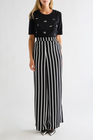 Pantalon casual - Noir et blanc