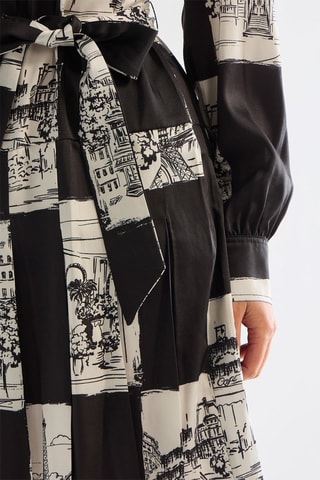 Robe patineuse - Noir et blanc