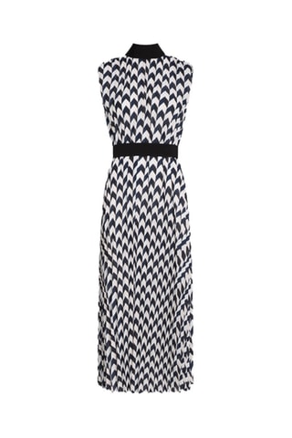 Robe midi - Noir et blanc