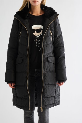 Doudoune à capuche - Noir