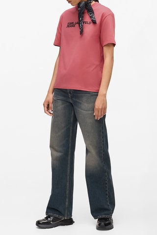 T-shirt en coton biologique - Rose