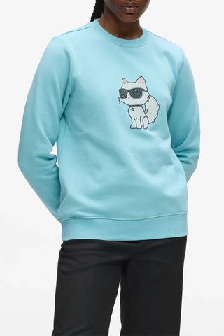 Sweat en coton biologique - Bleu clair
