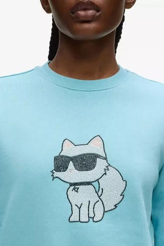 Sweat en coton biologique - Bleu clair