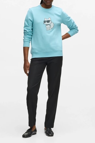 Sweat en coton biologique - Bleu clair