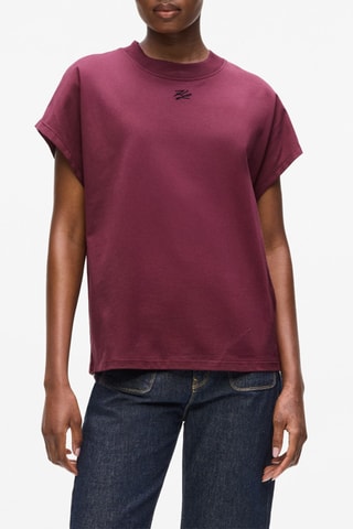T-shirt en coton biologique - Bordeaux