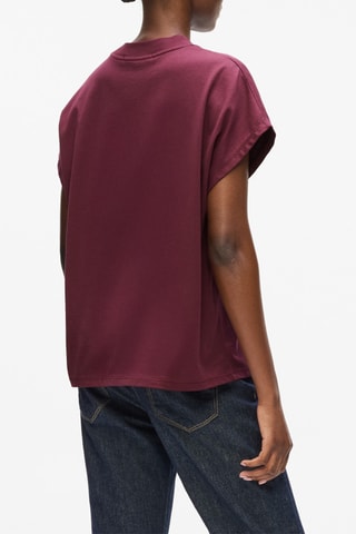 T-shirt en coton biologique - Bordeaux