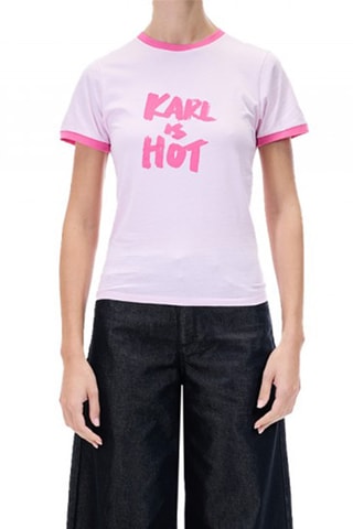 T-shirt en coton biologique - Rose