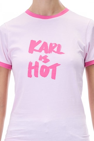 T-shirt en coton biologique - Rose