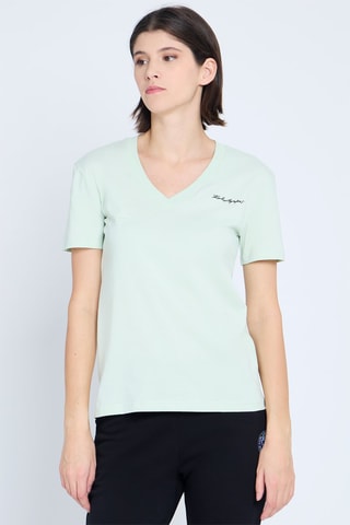 T-shirt regular en coton biologique - Vert