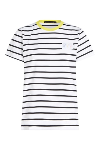 T-shirt en coton biologique - Blanc et noir
