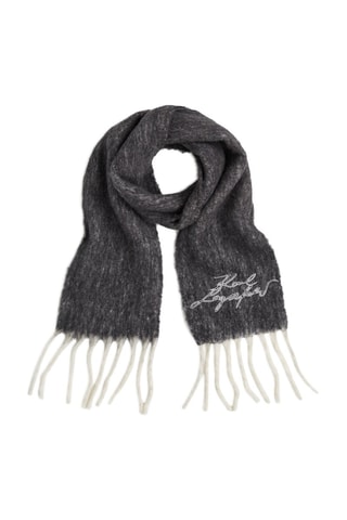 Echarpe en laine - Gris foncé