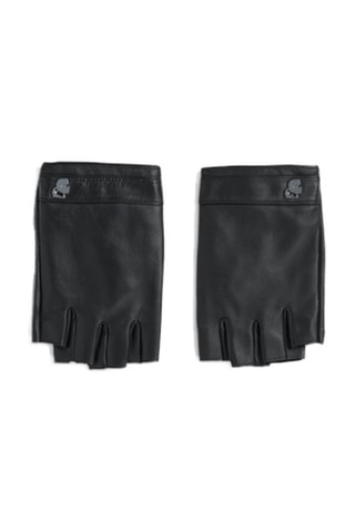 Mitaines en cuir de mouton - Noir