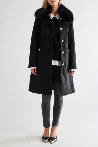Manteau en laine - Noir