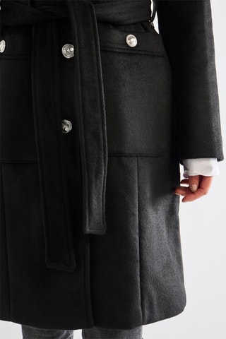 Manteau en laine - Noir