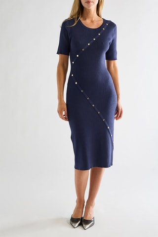 Robe droite - Bleu marine