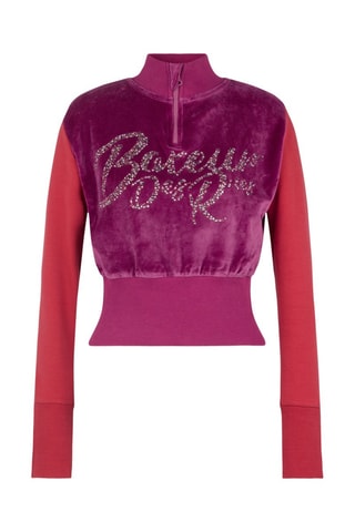 Sweat bi-matéria - Fúcsia e vermelho - Vermelho e rosa