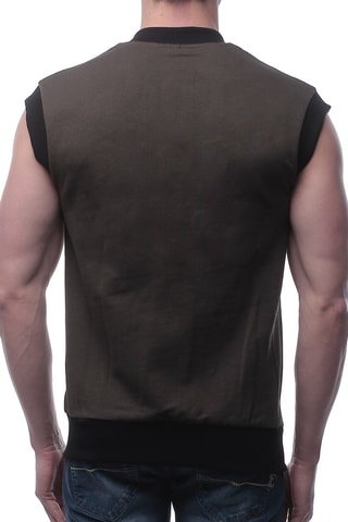 Sweat sem mangas - Caqui - Verde
