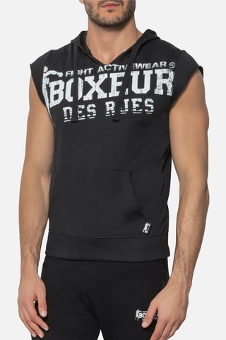 Sweat com capuz - Preto - Preto