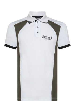 Polo - Branco e caqui - Branco