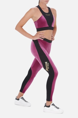 Soutien desportivo de veludo - Violeta - Violeta