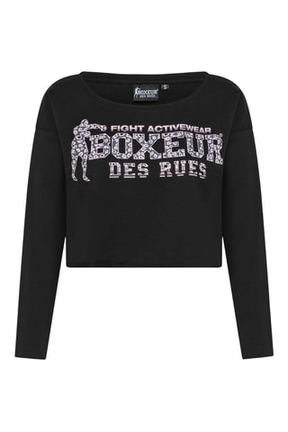 T-shirt cropped - Preto - Preto
