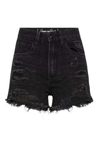Short en jean - Noir