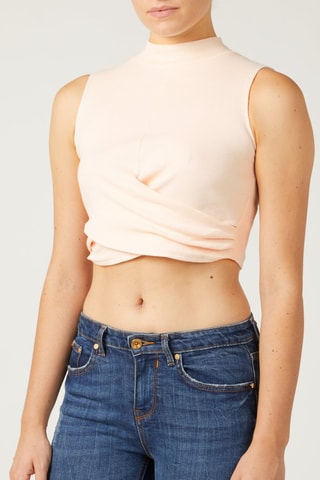 Crop top - Rosa-maquilhagem - Rosa