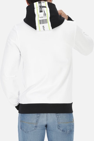 Sweat à capuche - Blanc et noir