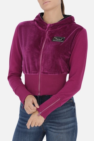 Sweat com capuz - Fúcsia - Rosa