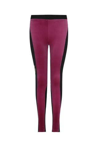 Legging en velours - Noir et rose