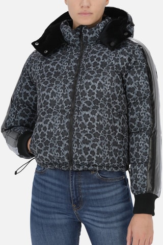 Blusão reversível com capuz - Preto - Preto