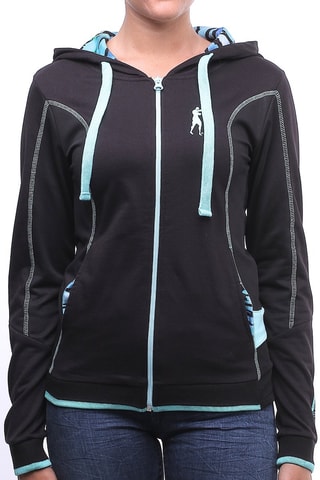 Sweat com capuz - Preto - Preto