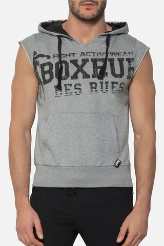 Sweat com capuz  - Cinzento