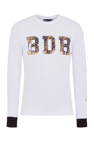 T-shirt - Branco e dourado - Branco